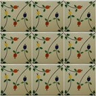 Mexican Tile Talavera Tiles High-quality Hand Painted Flower Tile T-50