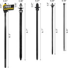160pcs Universal Nylon Push Mount Cable Zip Tie  Self Locking Cable Strap heavy
