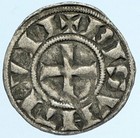 1200ad France Archbishopric Besancon Antique Silver Denier Medieval Coin I97614