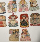 Vtg Hallmark Doll Cards Land Of Make Believe Little Women Figural Diecut Lot 10