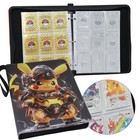 900 Cards Binder 9 Pocket 50 Removable Sleeves Game Trading Cards Album- Pikachu