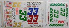 Nascar Decal  33 Us Tobacco Red 1999 Monte Carlo Ken Schrader 1 24