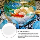 100 Pcs Luminous Stone Decorative Polished Decoration Stones River
