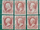 Us Stamps war Dept   o83p3-o93p3 Official Trial Color Proof On India set Of 10