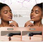 Facial Cleansing Brush Silicone Face Scrubber Waterproof  Rechargeable  black 