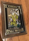 Vintage Schweppes Table Water Advertising Mirror Sign Art Nouveau Mucha 8x11     