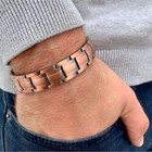 New Copper Magnetic Bracelet Arthritis Pain Energy Men Women Adjustable Cuff Us