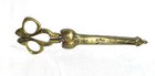 19th Cent  Brass Floral Design German Scissors   Sheath  Original Antique