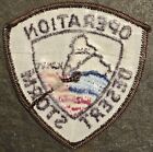 Operation Desert Storm Patch - Desert Tan Color Nos Us Army   Navy   Usaf   Usmc