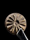 Revolutionary War Era Floral Button 18th C Colonial Sunburst Pattern Relic