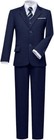 Visaccy Suit For Boys 5 Pieces Kids Tuxedo Toddler Slim Fit Suits Outfit Navy 7y