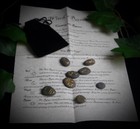 Witches Casting Stones Wicca Pagan Witchcraft Runes Divination Altar Cloth
