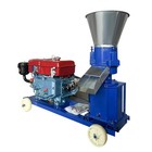 160 Feed Pellet Mill 3-roller 8hp Diesel Engine 2 5 3 4 5 6 8mm Dies Animal Feed