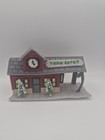 4 Pieceshandcrafted Holiday Train Village Decor    station  Engine  Passenger Car