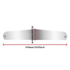 2pcs Aluminium Mud Flap Weight 24  X 4  3 Stud For 24  Universal Semi Truck