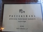 Pottery Barn Ambrosia Matelasse Cotton Bedskirt Bed Skirt King Red 14  New W Tag