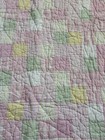 Pottery Barn Kids Baby Crib Toddler Quilt Multi Patchwork Pink Stars Reversible