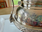 Stunning Aurora Co  X3 Victorian Silverplated Covered Butter Butter Dish Hanging