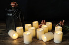 Outdoor Waterproof Flameless Votive Candles With Timer  Battery Operated Led    