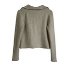 Vince Plush Cashmere Polo Cardigan Beige Small Womens Button Up Preppy Luxury