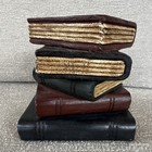 Vintage Book Stack Bookend 5 Books Library Shelf Decor 6    Tall