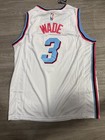 Nike Miami Heat City Jersey- Dwayne Wade  White Vice - Mens Size Xl