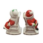 Vintage Christmas Santa   Mrs Claus In Rocking Chairs Salt Pepper Shakers