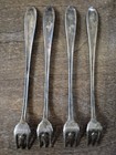 Vintage Oneida Community Bar Plate Silverplate Cocktail Forks Set Of 4