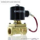 1 2  Npt 12v Dc Brass Electric Solenoid Valve Water Air Gas Viton Nc 12vdc