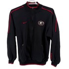 Nike Georgia Bulldogs Mens Medium Black Red Quarter Zip Pullover Sweatshirt