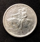 1925 Stone Mt  Silver Half Dollar Au  Details Cld  Enn Coins