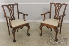 L59855ec  Set Of 8 Craftique Chippendale Mahogany Dining Room Chairs
