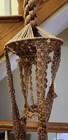 Vintage X-large 80    L Macrame Hanging Plant Holder Hanger Hand Made Holds 2 Pots