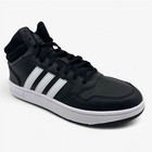 Adidas Hoops 3 0 Mid Black White Mens Athletic Sneaker