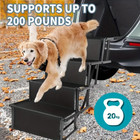 Large Folding Dog Ramp Non-slip Stair Pet Steel Ladder Steps For Car Suv Truck