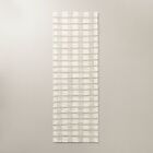 2 4 x7   Rib Stripe Plaid Handmade Woven Runner Rug Tan cream khaki - Hearth  