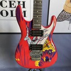 Electric Guitar St Surf Graphic Sticker Decal Solid 2h Pickups Chrome Hardware