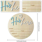 Baby Announcement Sign     5 9 Inch Wooden Hello World Newborn Signs  Birth Announ