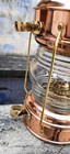 Vintage Brass   Copper Boat Light Anchor 15 oil Lamp Maritime Ship Lantern Gift