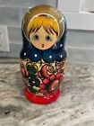 Russian Matryoshka Nesting Dolls Set Of 8 Signed 2000 Hand Painted 8 5 Inches