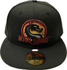 Men s Mortal Kombat New Era Black 59fifty Fitted Hat- Epic Video Game Franchise