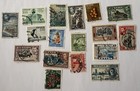 Vintage Ceylon Sri Lanka Stamp Lot 16 Used George Vi Pictorial Stamps Flora Tea