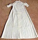 1880 s White Homemade Machine Stitched Infants Cotton Nightgown - Reduced  