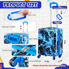 6 Pcs Travel Luggage Set  17 Inch Rolling Suitcase With Backpack Lunch Bag Neck