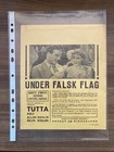 Under Falsk Flagg Tutta Rolf Allan Bohlin 1935 Danish Movie Press Release