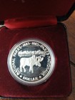 1985 Canada Proof Dollar Queen Eizabeth Ii 100thanniversary Moose Coin 1885-1985