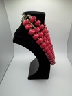 Premier Designs Hot Pink Demi Parure Necklace - New Old Stock