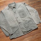 Vintage 40s Usmc Hbt Jacket P-41 Wwii Stencil Utility Shirt Faded Two Tone