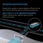 Airtap T4 Bronze  Quiet Register Booster Fan  Heating   Cooling 4 X 10    Register