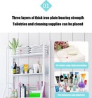 3 Tier Over Toilet Storage Rack Bathroom Organizer Space Saver Shelf Free Stand